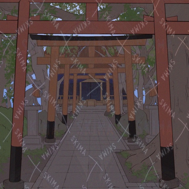 ◆Shrine/Torii ◆Differential 4 types (early morning, noon, evening, night) 的商品圖片第 2 張