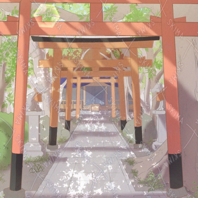 ◆Shrine/Torii ◆Differential 4 types (early morning, noon, evening, night) 的商品圖片第 3 張