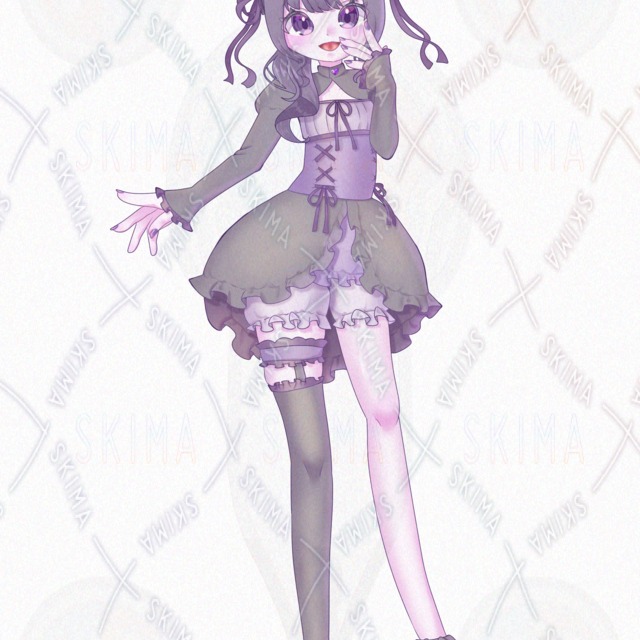 입체그림/표정5종】개구쟁이 소녀 상품 이미지 3번째