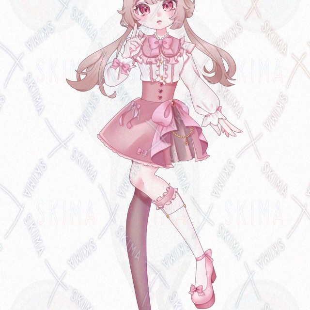 Image 6 of Standing posture / 5 kinds of expressions] Lolita style young lady