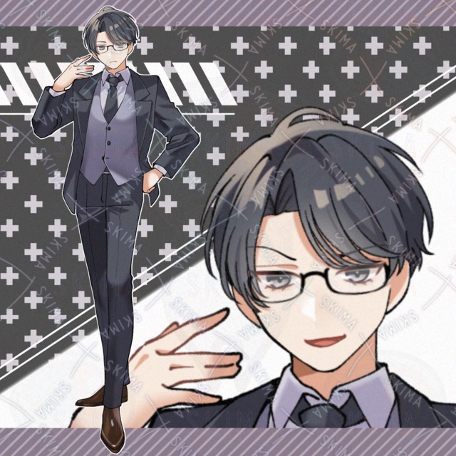 adopt.102眼鏡スーツの男性【表情全5種】