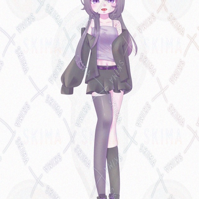 【立ち絵/表情5種】部屋着ダウナー系女の子の商品画像3枚目