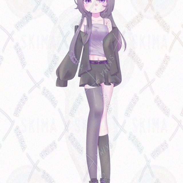 【立ち絵/表情5種】部屋着ダウナー系女の子の商品画像4枚目