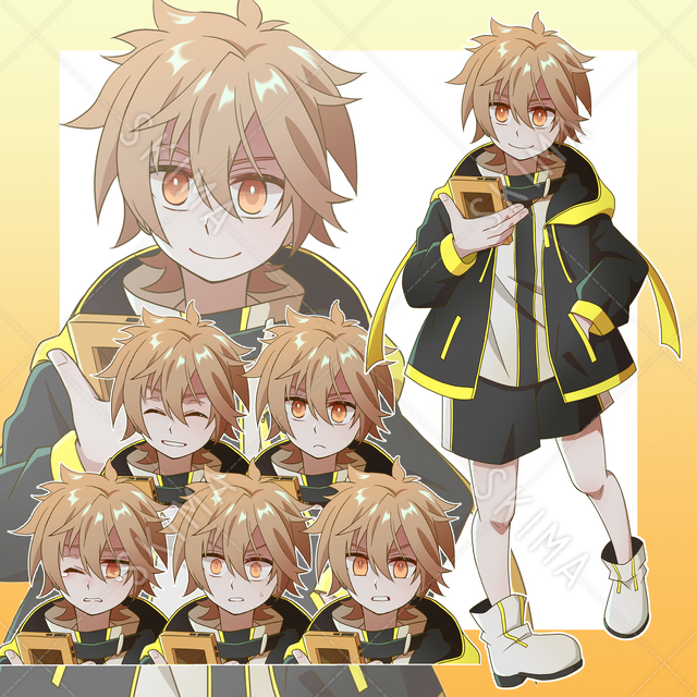 サイバー風の少年