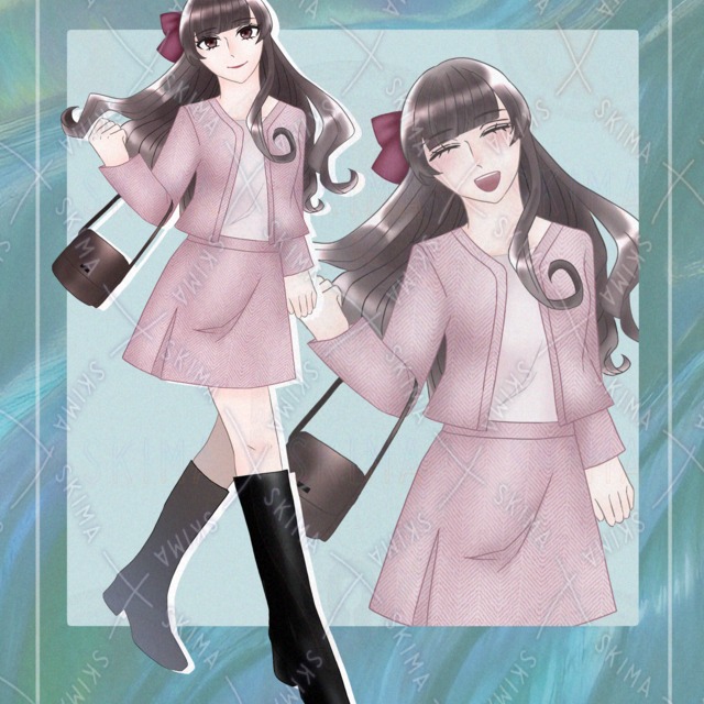 Image of Woman in civilian clothes [8 types of difference].