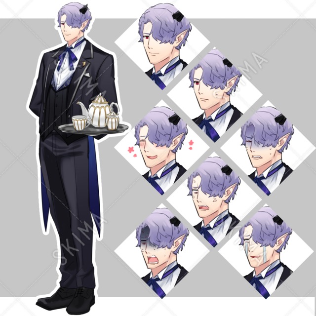 男性執事　【表情7種類】