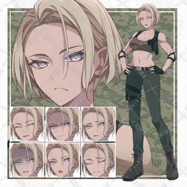 7 kinds of expressions] Blonde woman 的商品圖片