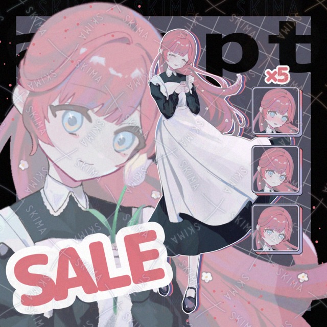 【セール/在庫整理】メイドの女の子 花無し差分あり