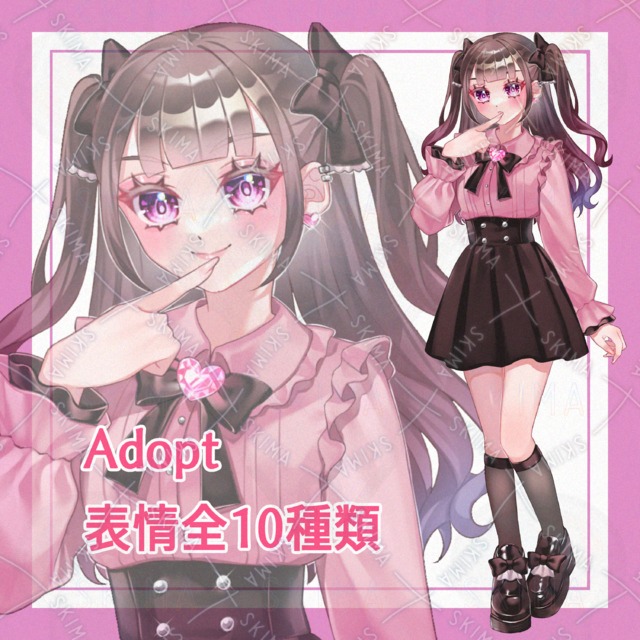 10가지 표정】지뢰형 하프 트윈 소녀 상품 이미지