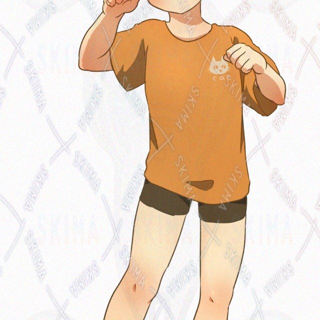 8 kinds of expressions] Haunted cat elementary school student [with school bag, chemo ears and tail]. 的商品圖片第 7 張