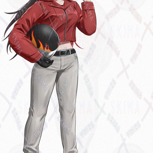 炎使いライダーちゃん【 表情差分5種、バイク差分、おまけSD付き】の商品画像5枚目