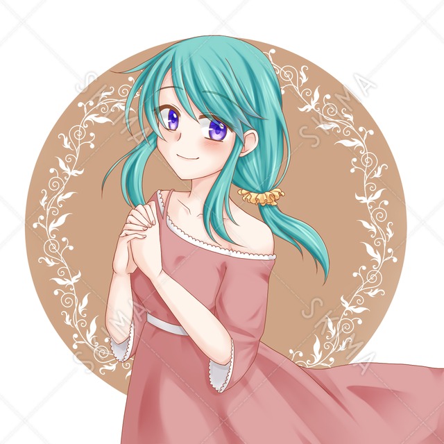 シンプルな女の子アイコン