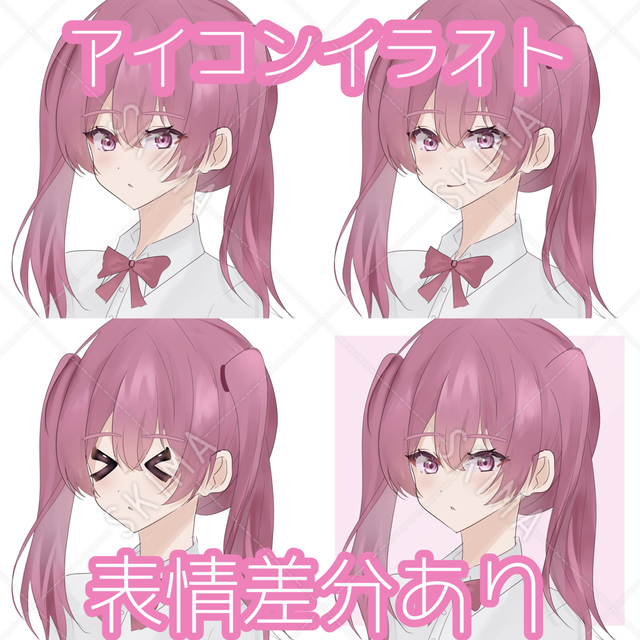 SNS用アイコンイラスト 量産型 地雷 女の子