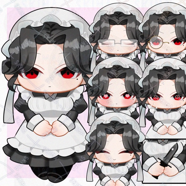 [6 expressions + weapons and glasses] Simple maid. 的商品圖片