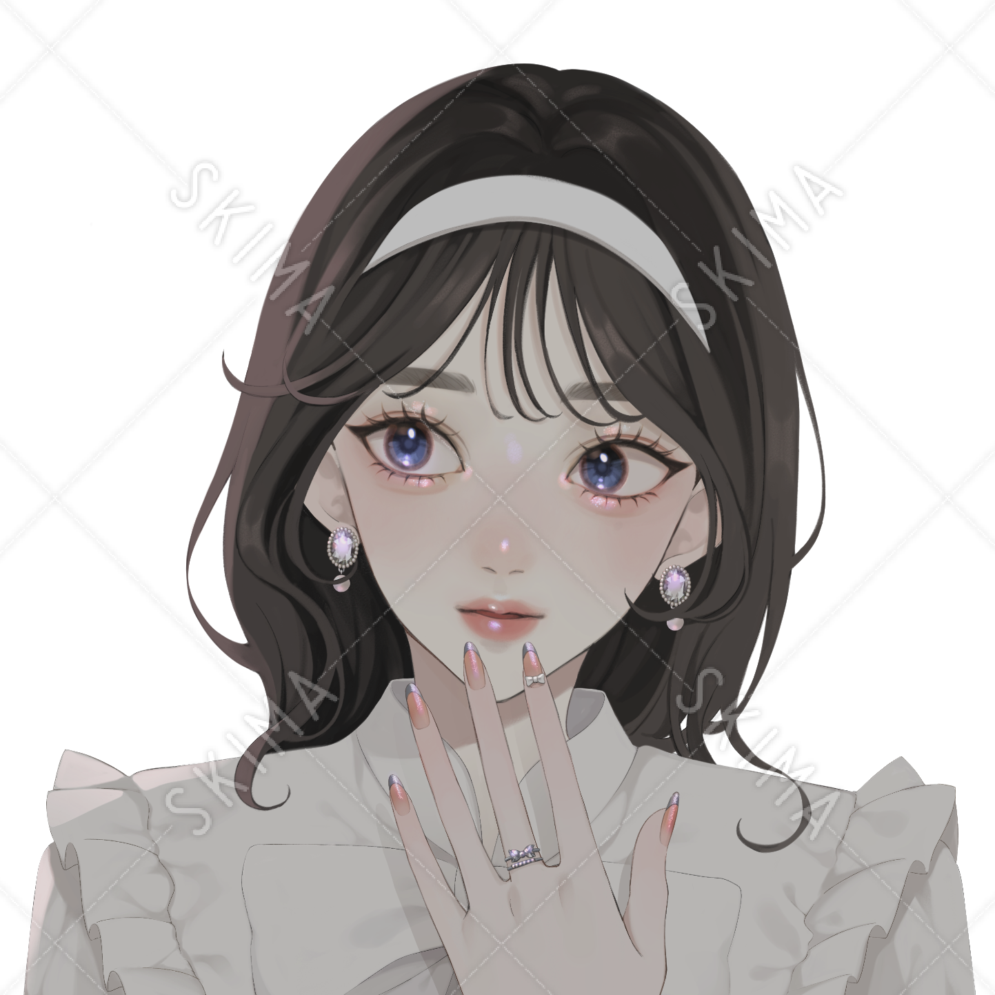 Snsアイコン等に 韓国系の女の子 スキマ スキルのオーダーメイドマーケット Skima