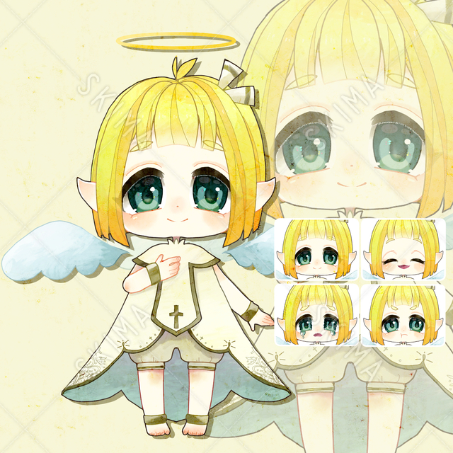 【12/20までの限定価格】天使（表情差分有/背景透過）