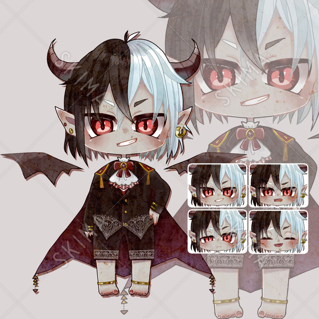 【12/20までの限定価格】悪魔（表情差分有/背景透過）
