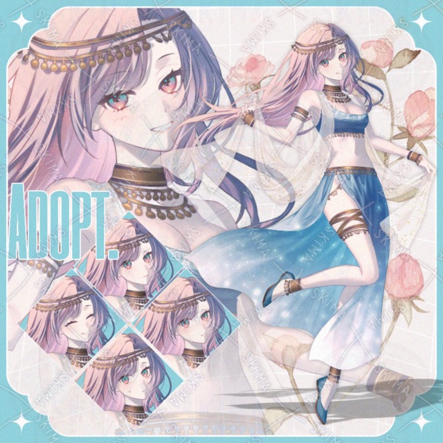 【adopt.25】踊り子の女性【表情差分10種】