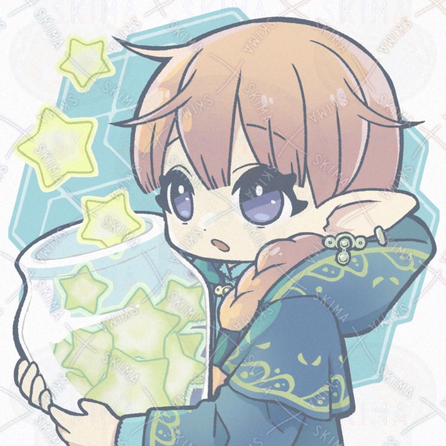 별을 모으는 엘프｜SNS아이콘/일러스트/삽화 등 일러스트 무료일러스트 상품 이미지 2번째