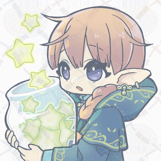 별을 모으는 엘프｜SNS아이콘/일러스트/삽화 등 일러스트 무료일러스트 상품 이미지 3번째