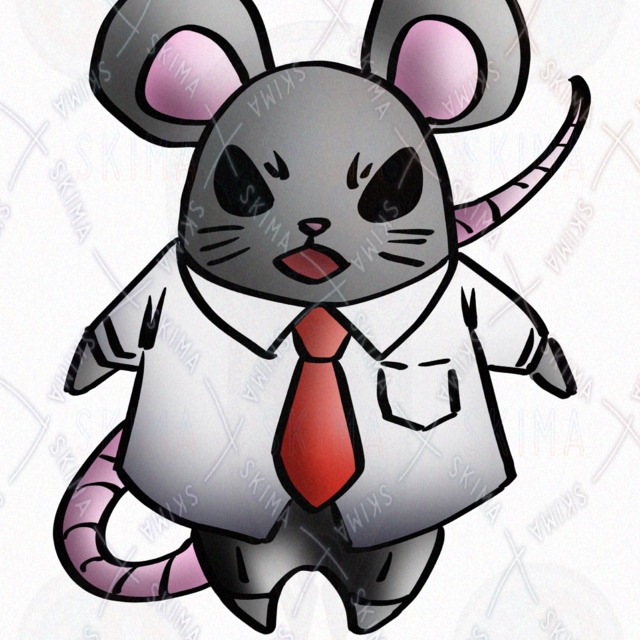 オリジナルキャラクター　動物　ねずみ　mouseの商品画像2枚目