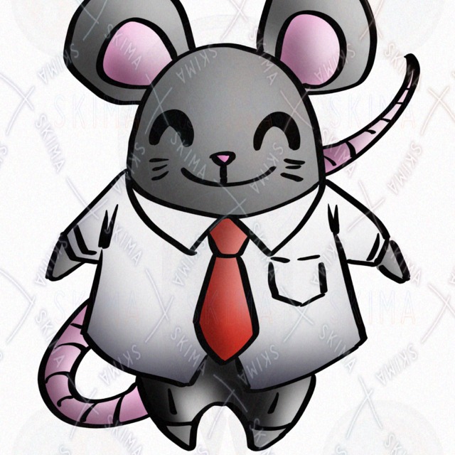 オリジナルキャラクター　動物　ねずみ　mouseの商品画像3枚目