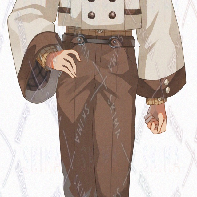 【表情差分10種】ミルクチョコカラーのそばかす青年の商品画像5枚目