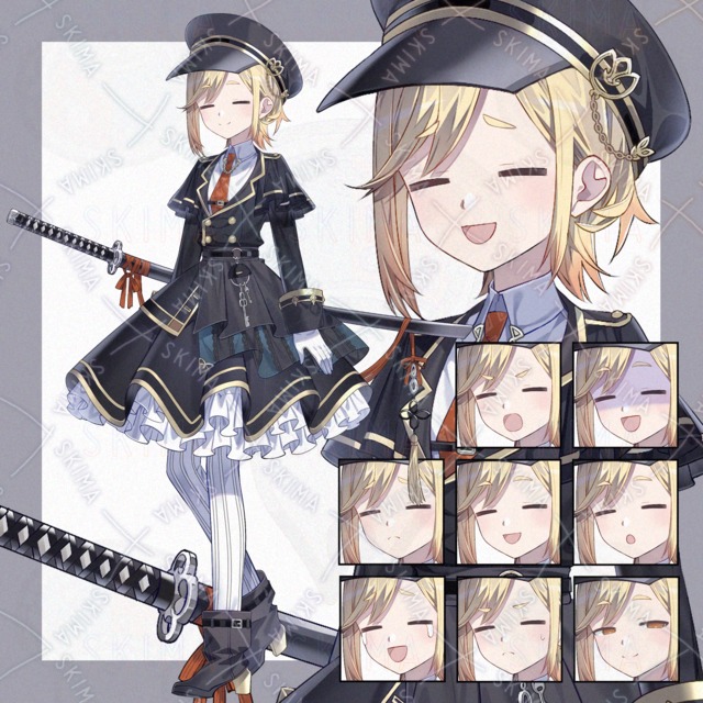 adopt42 刀を持った軍服風の女の子