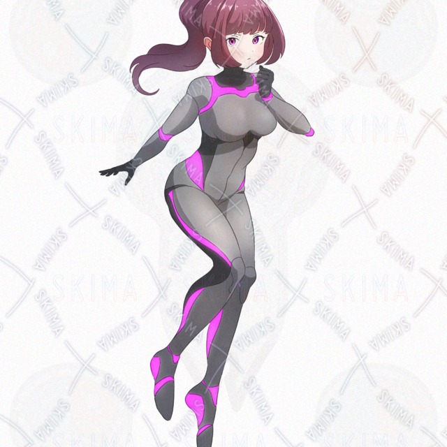 【表情7種】SF謎スーツ女子【ゴーグルっぽいもの、エフェクト付き】の商品画像3枚目