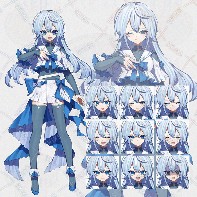 IRIAM用女性ライバー立ち絵