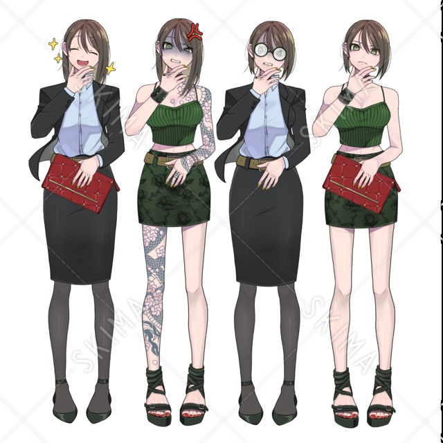 【パーツ多数】入れ墨さん