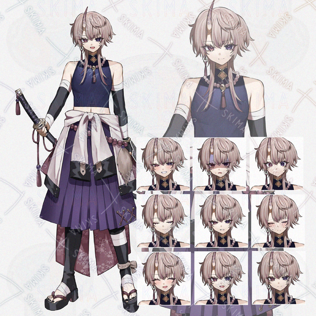 【15日までSALE】IRIAM用男性ライバー立ち絵