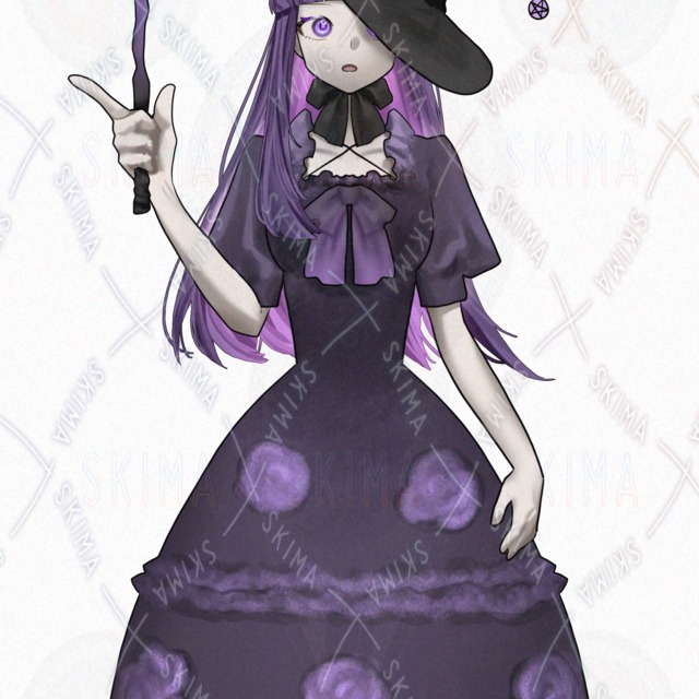 Image 3 of [Discount Available] 6 Expression Variations: The Purple Witch