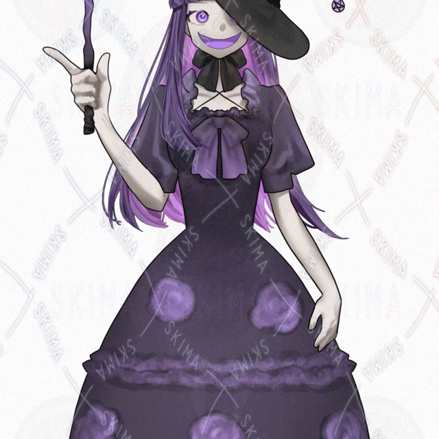 Image 7 of [Discount Available] 6 Expression Variations: The Purple Witch