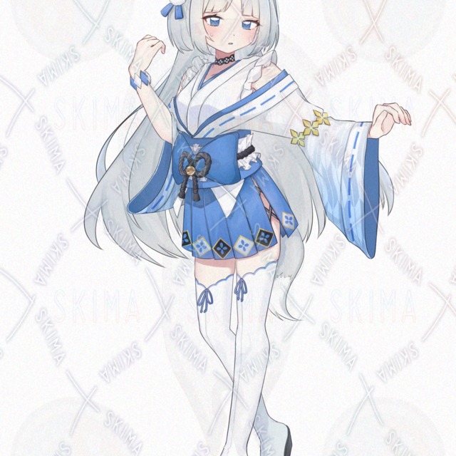 [Price reduced!] Adopt/ Fox Blue Miko [10 different expressions]. 的商品圖片第 7 張