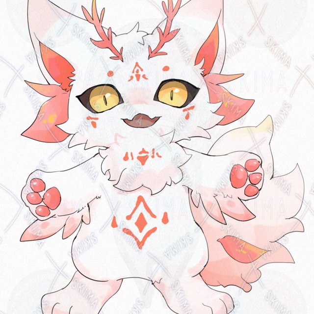 蛾モチーフのケモ【表情8種類】の商品画像3枚目