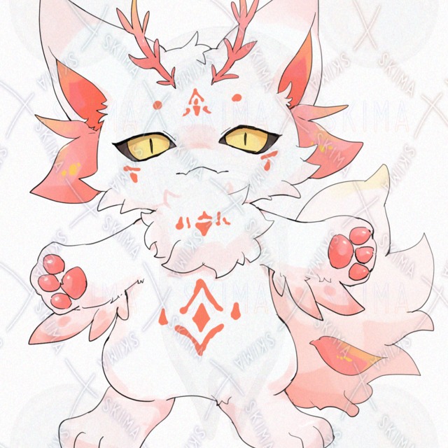 蛾モチーフのケモ【表情8種類】の商品画像7枚目