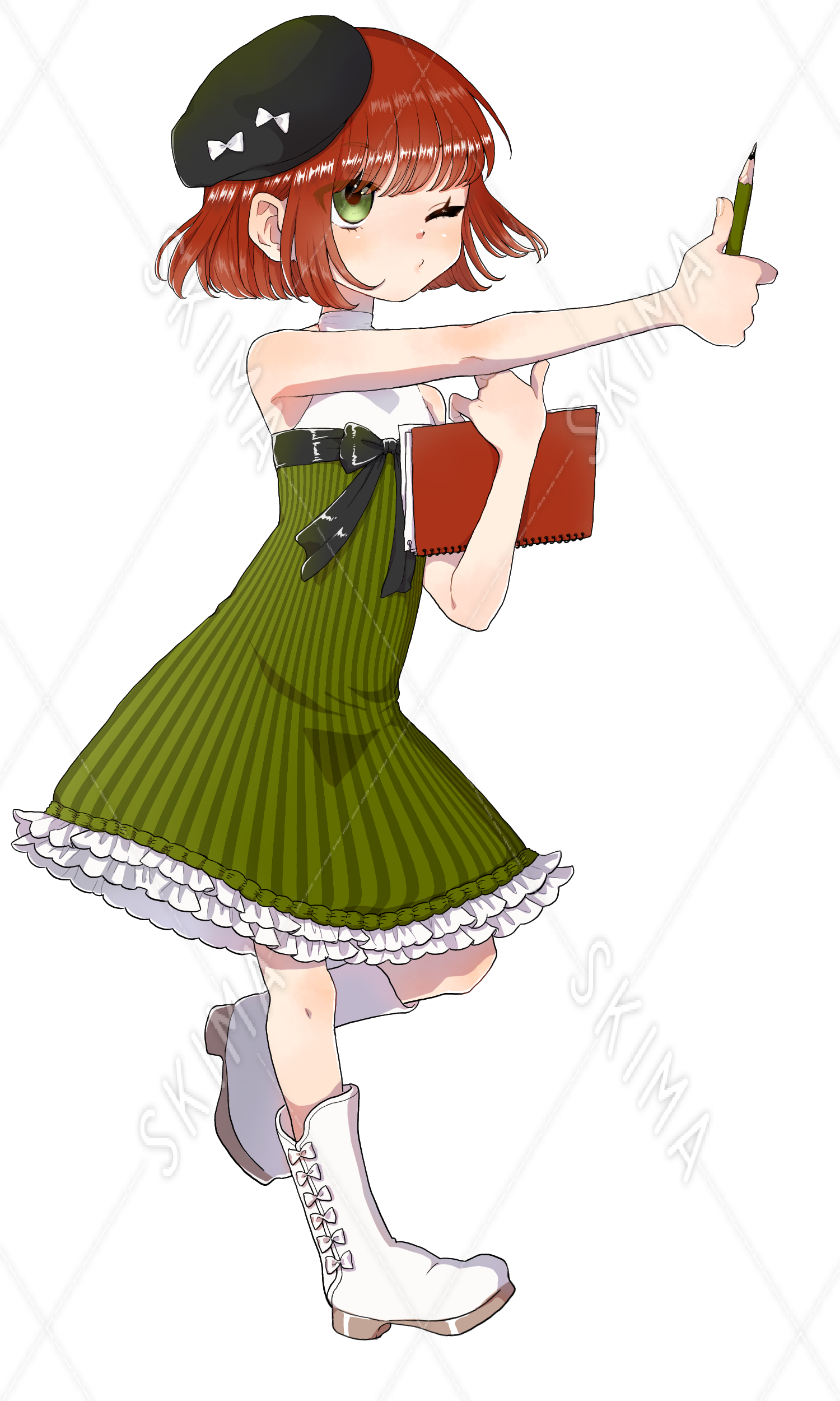 絵描きの女の子 衣装差分 表情差分あり スキマ スキルのオーダーメイドマーケット Skima