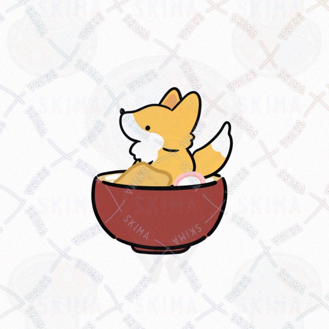 きつねうどん（表情6種類）の商品画像2枚目