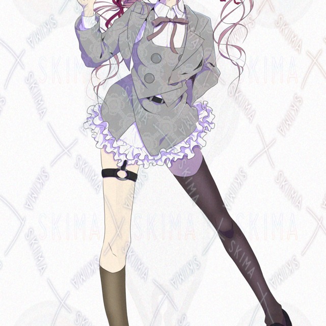 Image 9 of Female student with pink hair and pigtails