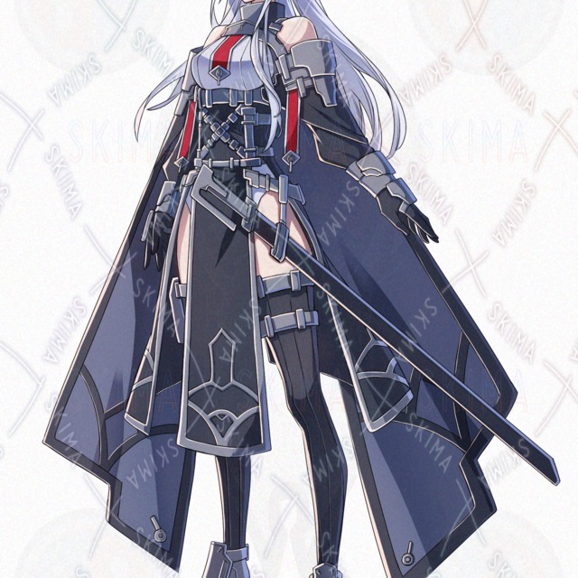 黒軍服の女軍師【表情9種】の商品画像2枚目