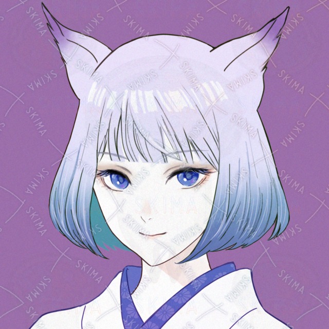 케모노 귀 기모노 소녀 상품 이미지