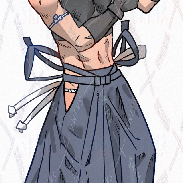 4 kinds of expressions] A young man in Hakama who looks like he is about to fight with his fists [Japanese clothes]. 的商品圖片第 5 張