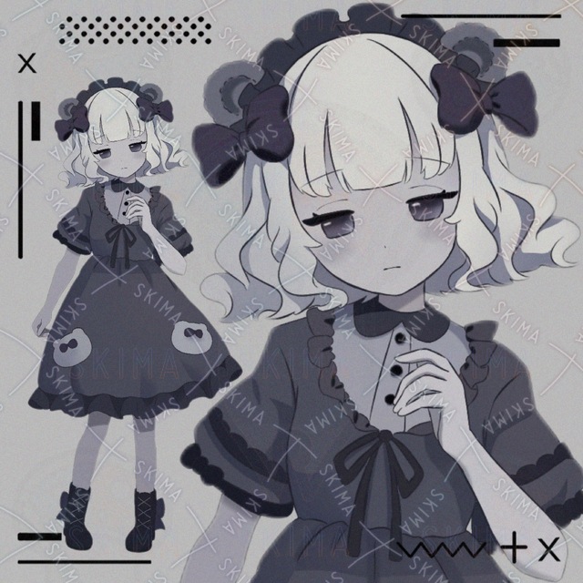 【opt／Adapt可】TRPG・配信用 立ち絵│ゴシック少女の商品画像