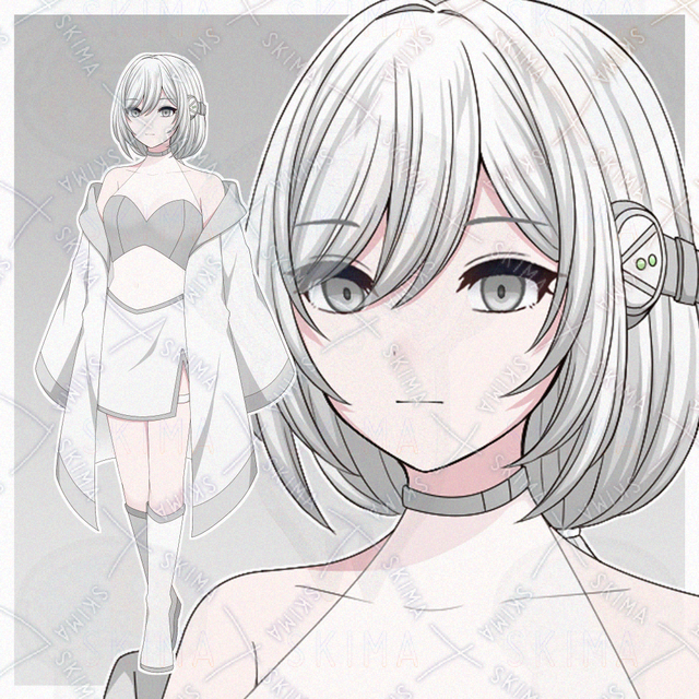 アンドロイドの女の子【表情差分10種】の商品画像