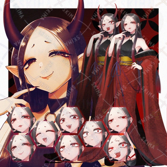 8 kinds of expressions++] Lady Onihime-sama in kimono 的商品圖片