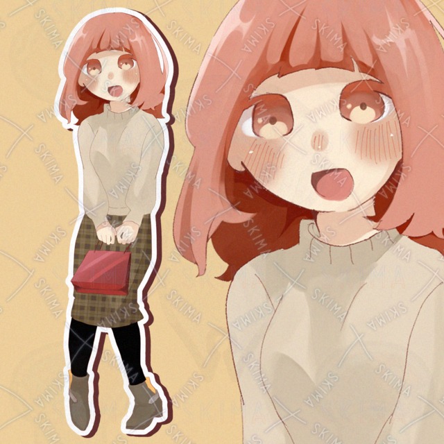 opt07 소녀 서 있는 그림 상품 이미지