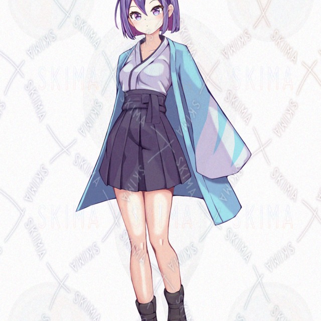 【表情10種】和服の女の子の商品画像4枚目