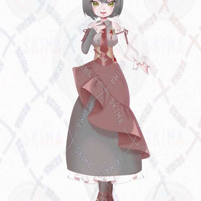 Image 3 of Standing posture / 5 kinds of expressions] Cat's servant