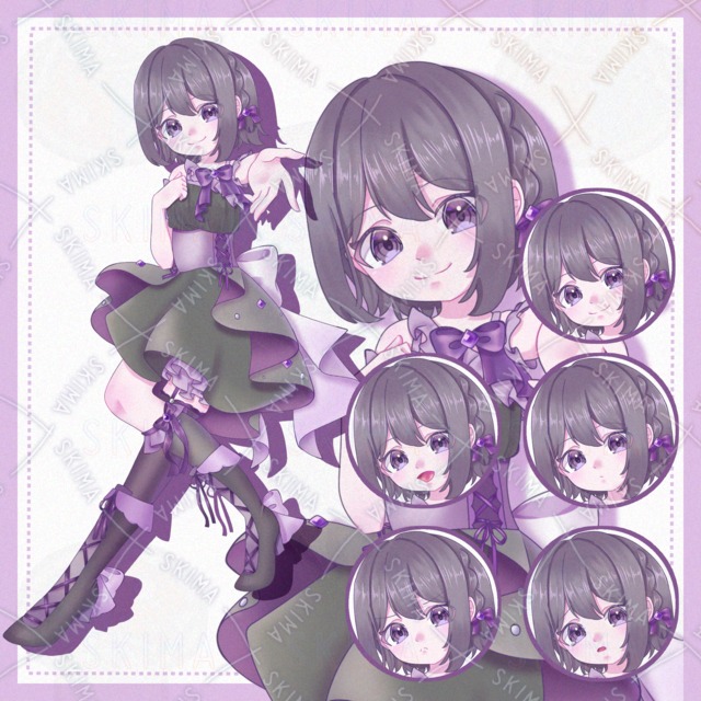 [Standing posture / 5 kinds of expressions] Purple idol 的商品圖片